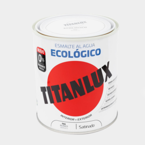Esmalte al agua satinado TITANLUX 750 ml blanco